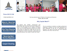 Tablet Screenshot of capitalmaid.com
